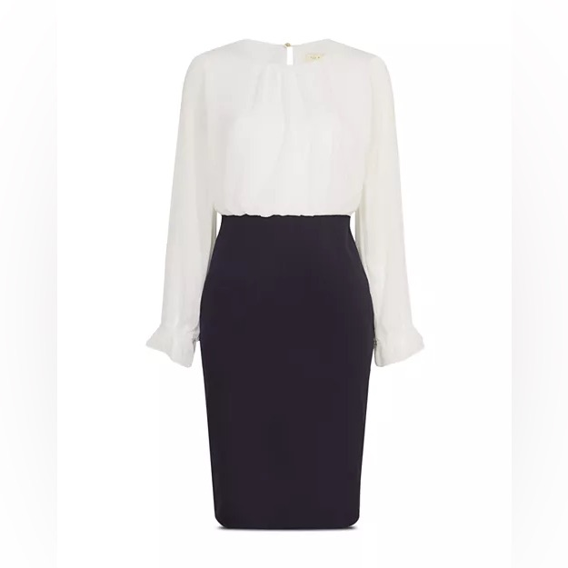 Working Title By Ted Baker Lizzata Working Title Pleated Combo Dress